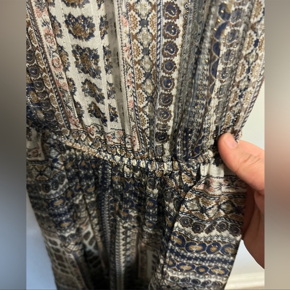 COPY - Anthropologie Eva Franco sheer elastic waist ruffled scoop neck dress si… - Picture 11 of 14